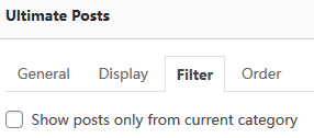 Show posts only from current category